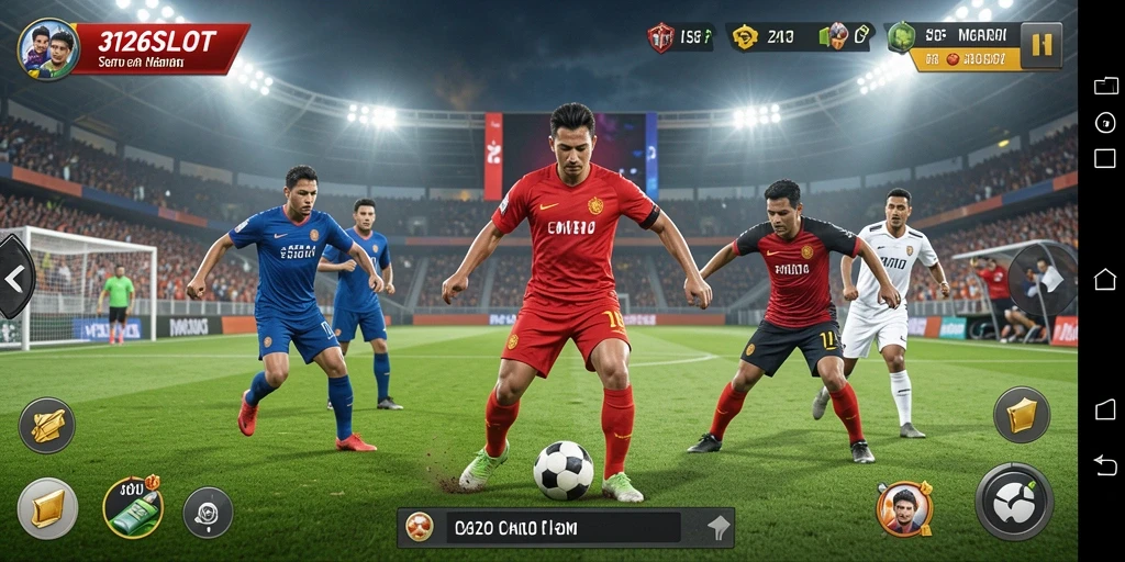 Screenshot dari gameplay seru 3126SLOT yang menampilkan aksi olahraga.