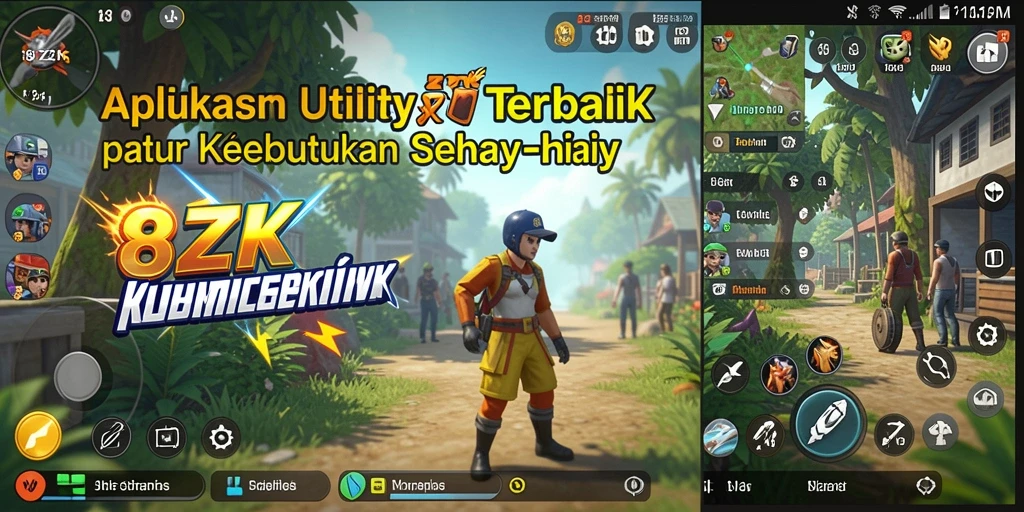 Tampilan antarmuka aplikasi 8ZK yang ramah pengguna.