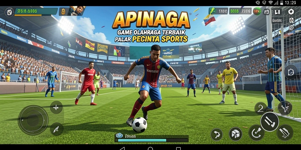 Tangkapan layar gameplay APINAGA yang menunjukkan aksi mendebarkan.