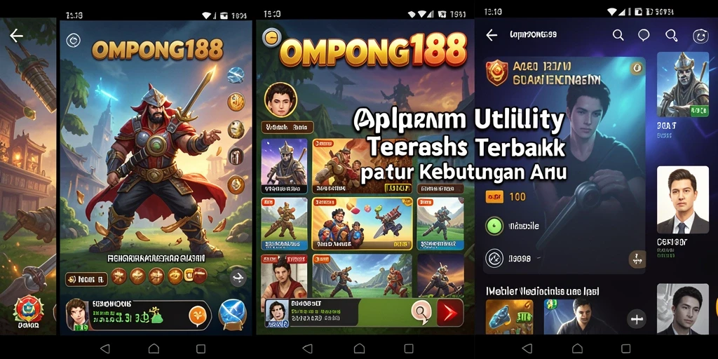 Tampilan antarmuka OMPONG188 yang simpel dan intuitif