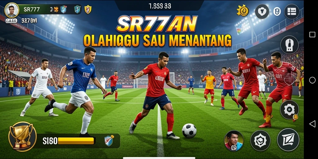 Screenshot SR777 menunjukkan aksi olahraga yang seru dan dinamis.
