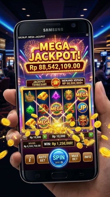 Tampilan utama aplikasi akunjp yang intuitif dan mudah dipahami.